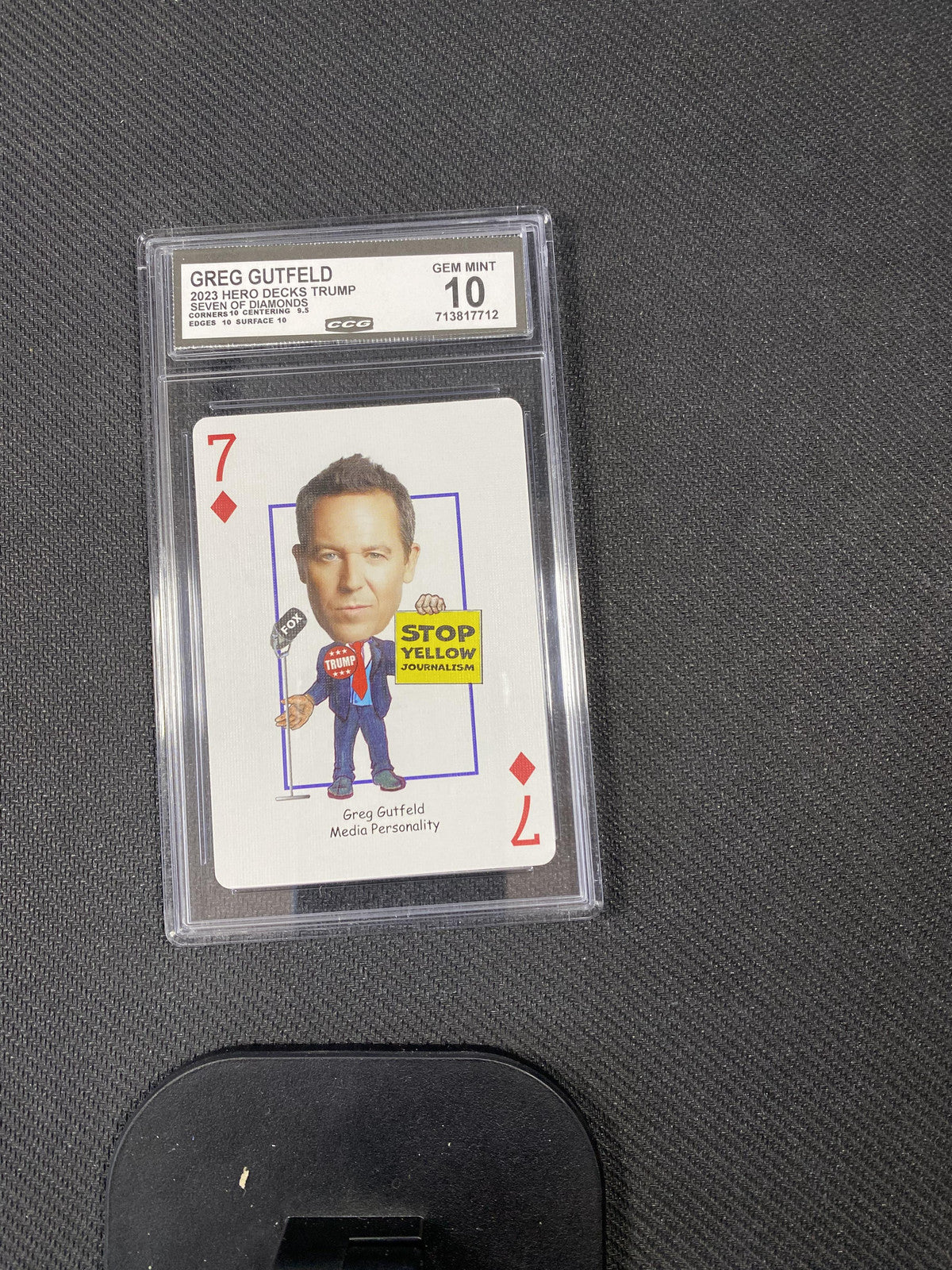 Greg Gutfeld 2023 Hero Decks Trump Seven of Diamonds CCG 10 RC