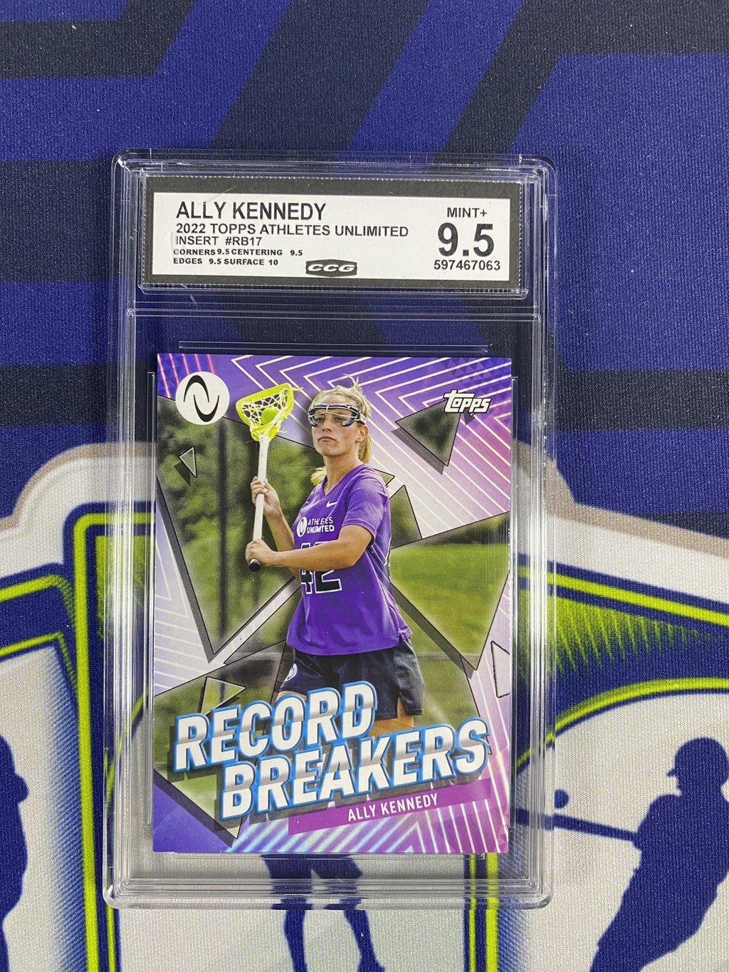 Ally Kennedy 2022 Topps Athletes Unlimited RB17 CCG 9.5 RC