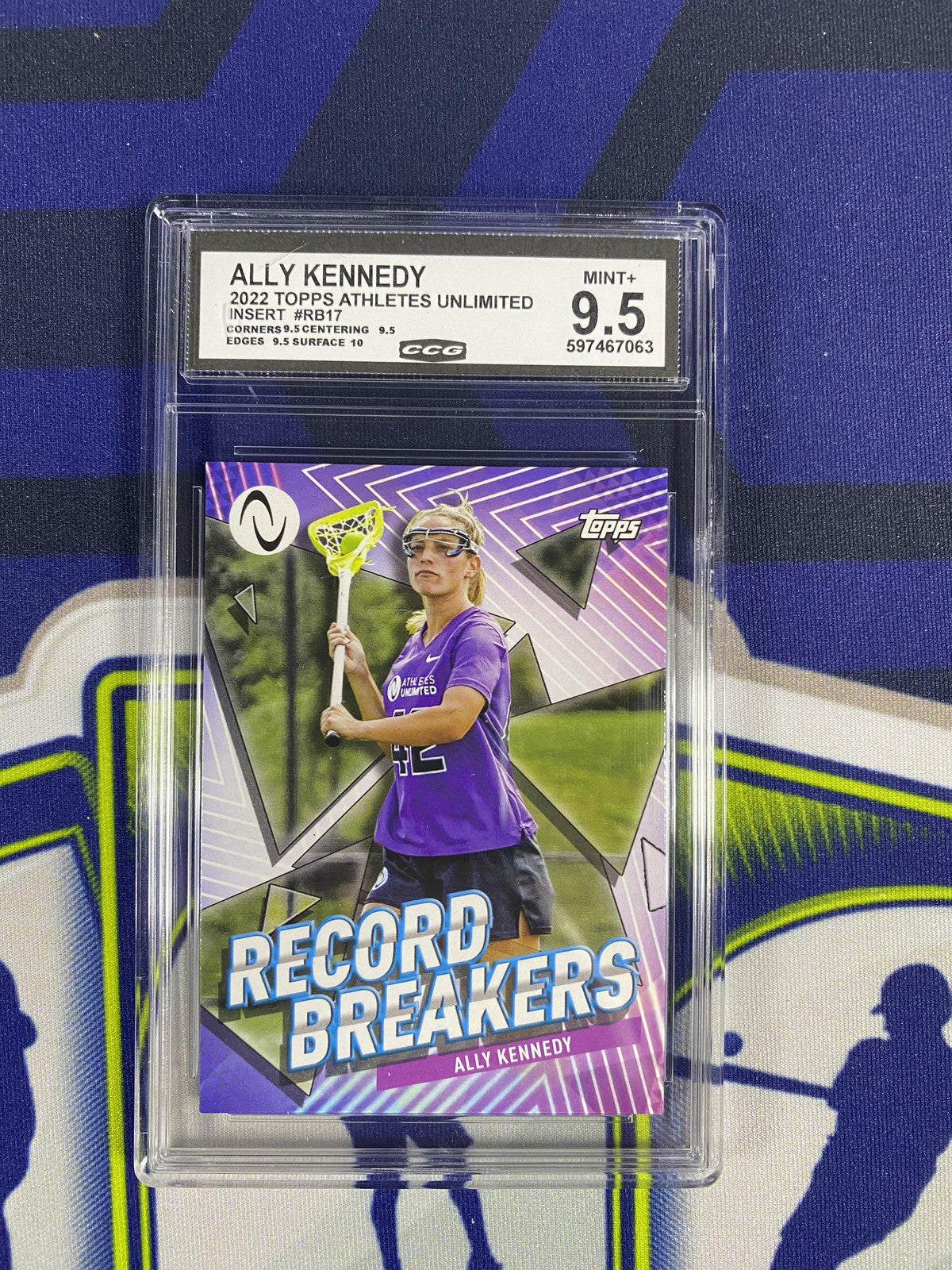 Ally Kennedy 2022 Topps Athletes Unlimited RB17 CCG 9.5 RC