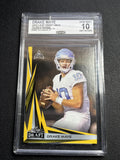 Drake Maye 2023 Leaf Draft V2 Gold Rookie CCG 10