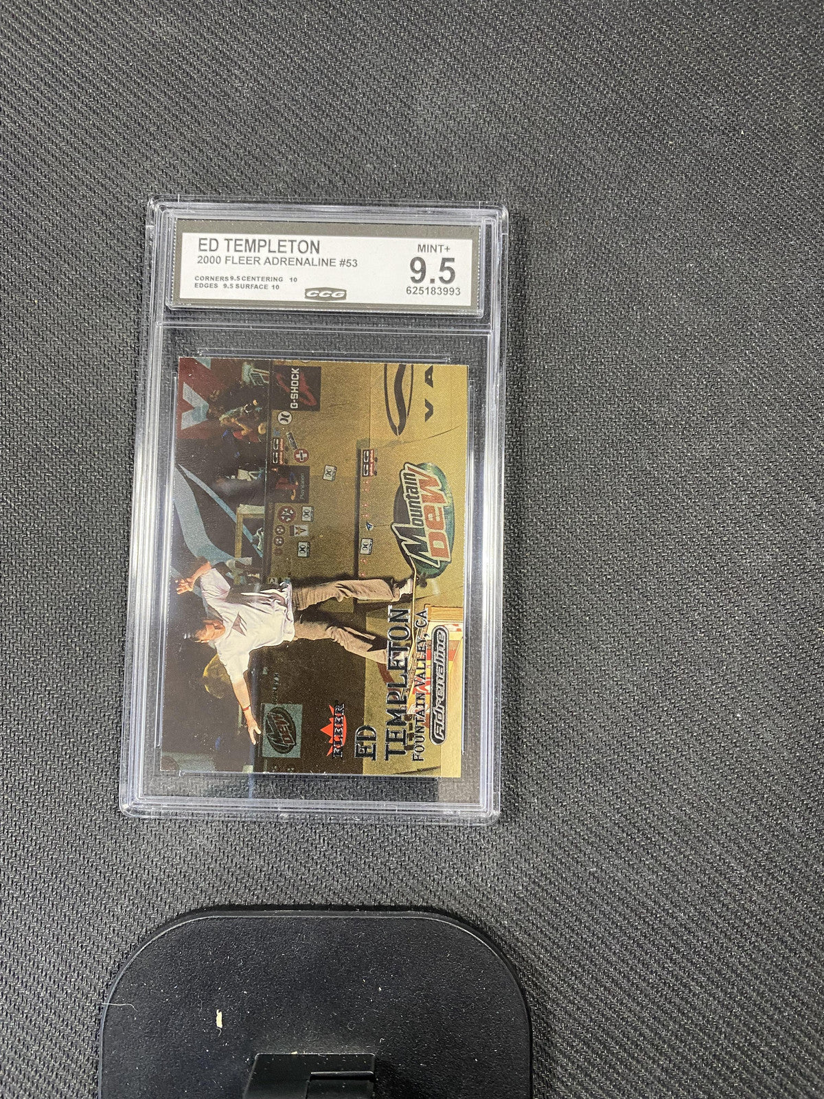 Ed Templeton 2000 Fleer Adrenaline 53 CCG 9.5 RC