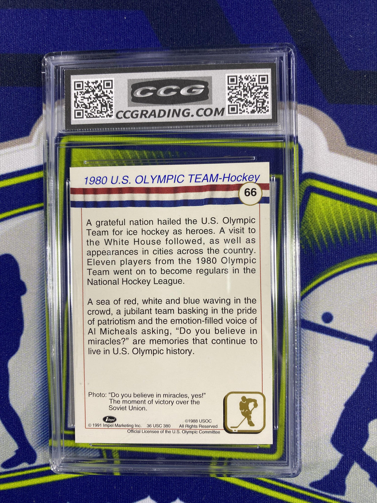 1980 Olympic Team 1980 Impel Hall of Fame 66 CCG 10 RC