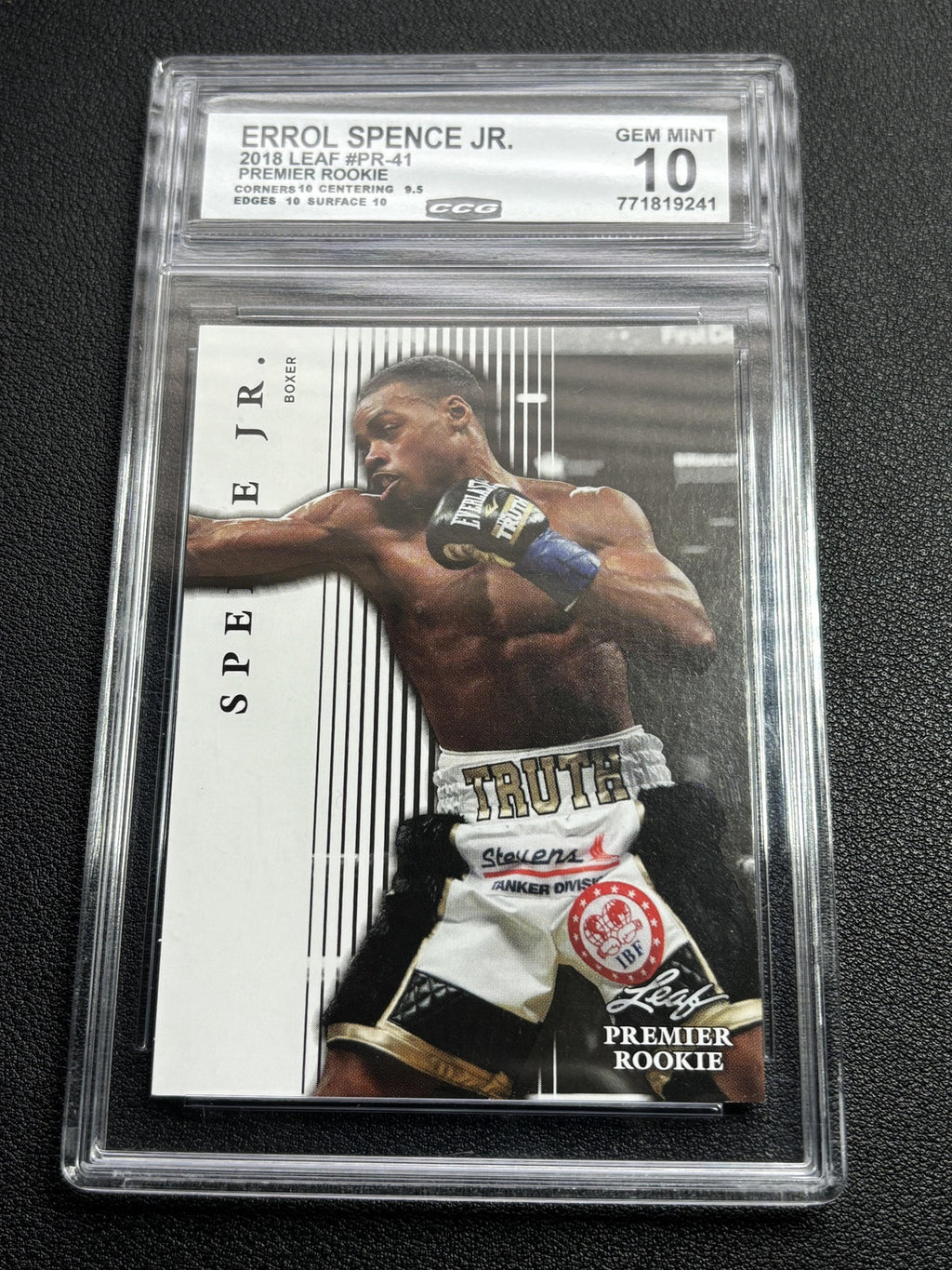 Errol Spence Jr. 2018 Leaf Premier Rookie CCG 10