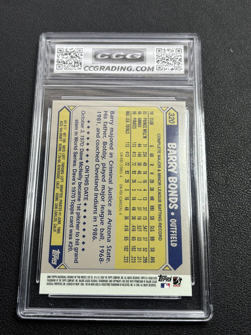 Barry Bonds 2006 Topps Rookie of the Week CCG 10