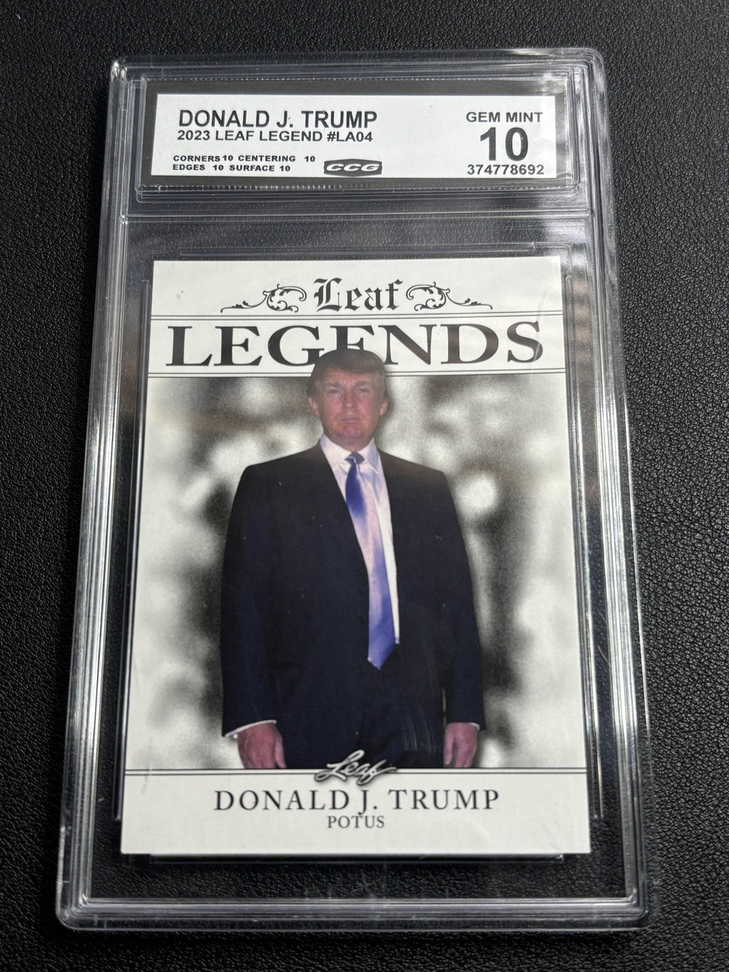 Donald J. Trump 2023 Leaf Legend CCG 10