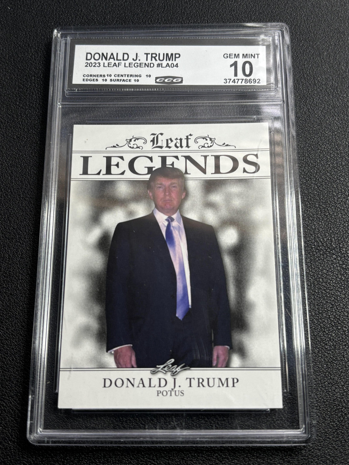 Donald J. Trump 2023 Leaf Legend CCG 10