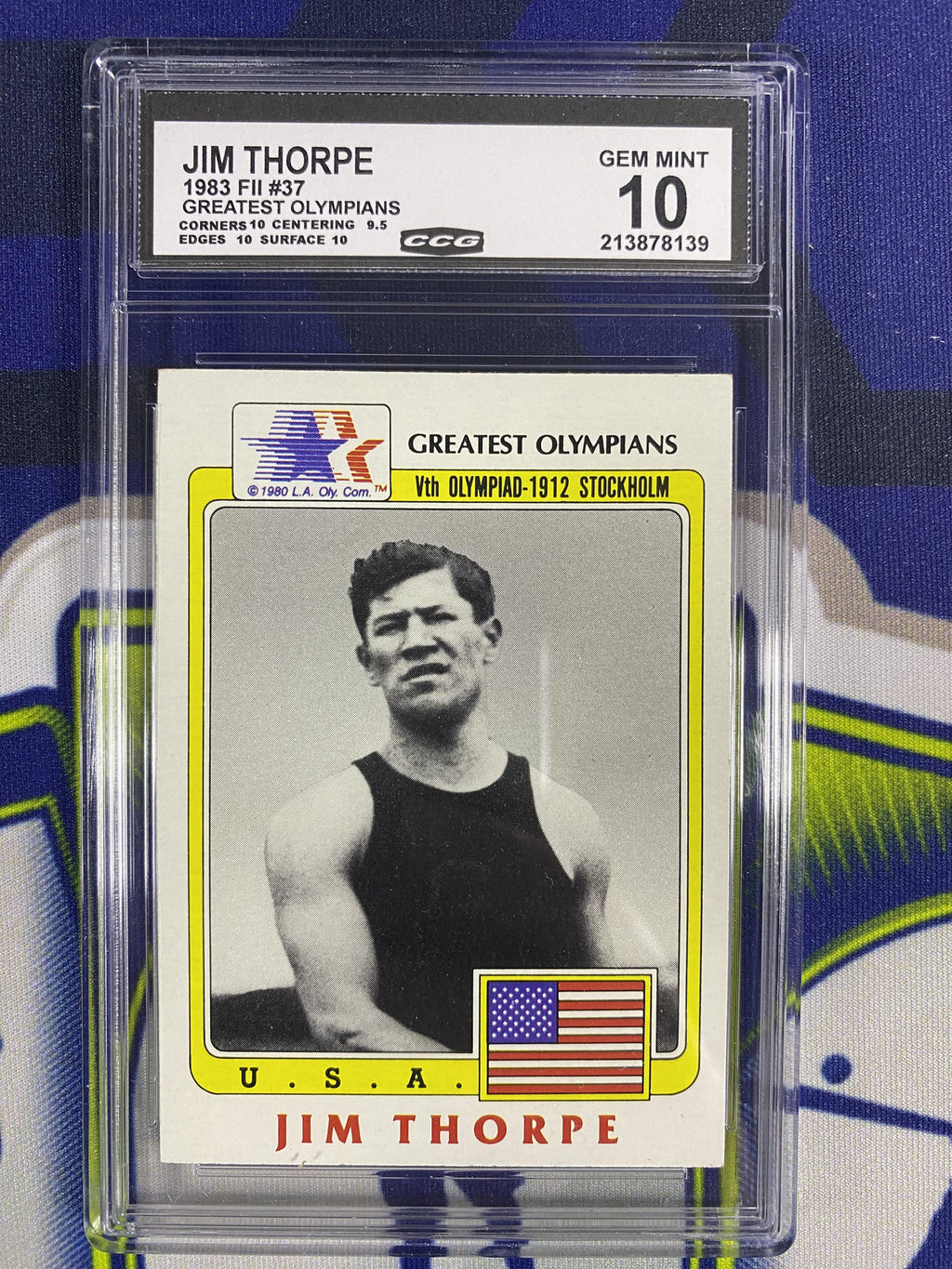 Jim Thorpe 1983 Fii Greatest Olympians 37 CCG 10 RC