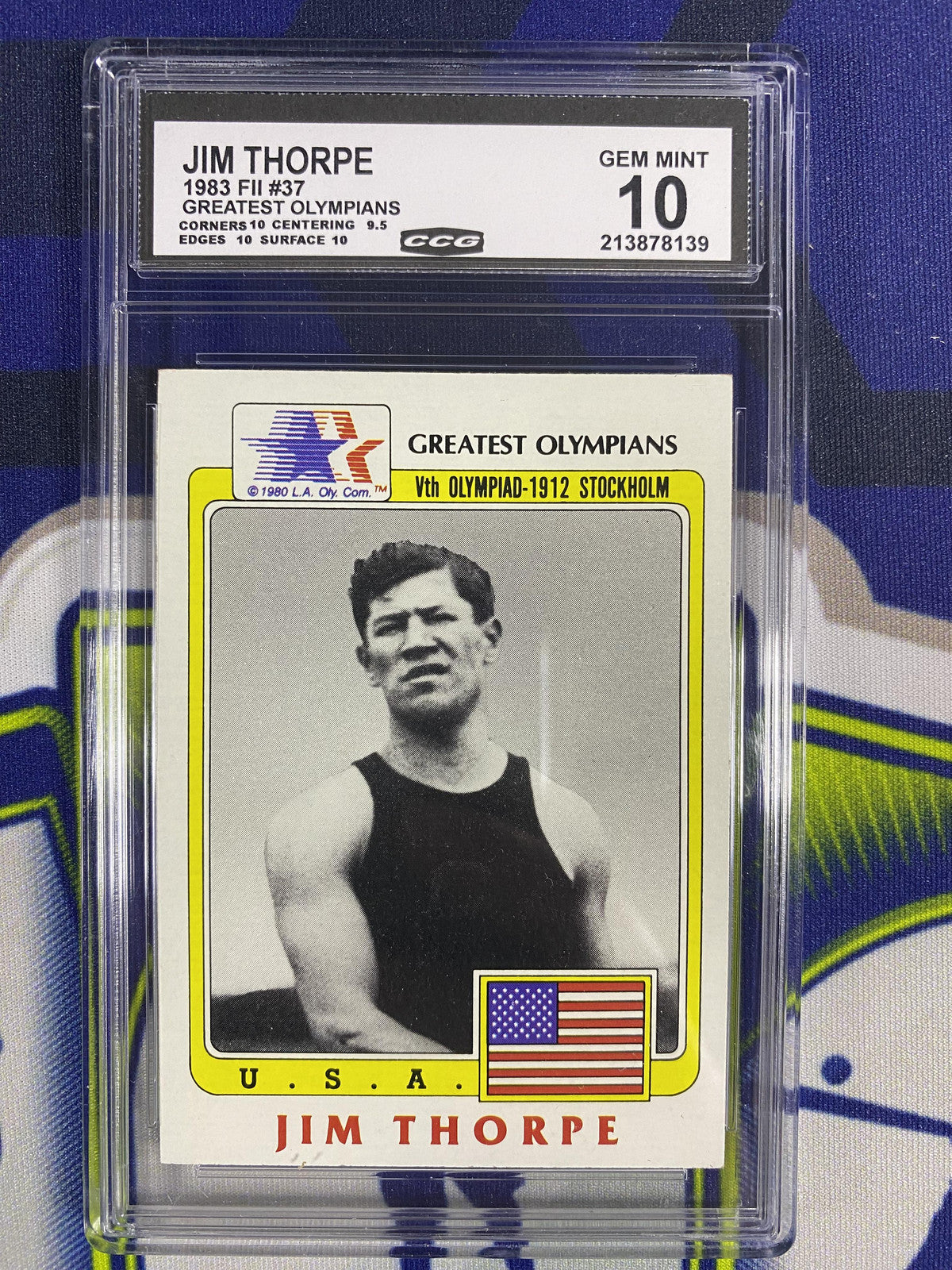 Jim Thorpe 1983 Fii Greatest Olympians 37 CCG 10 RC