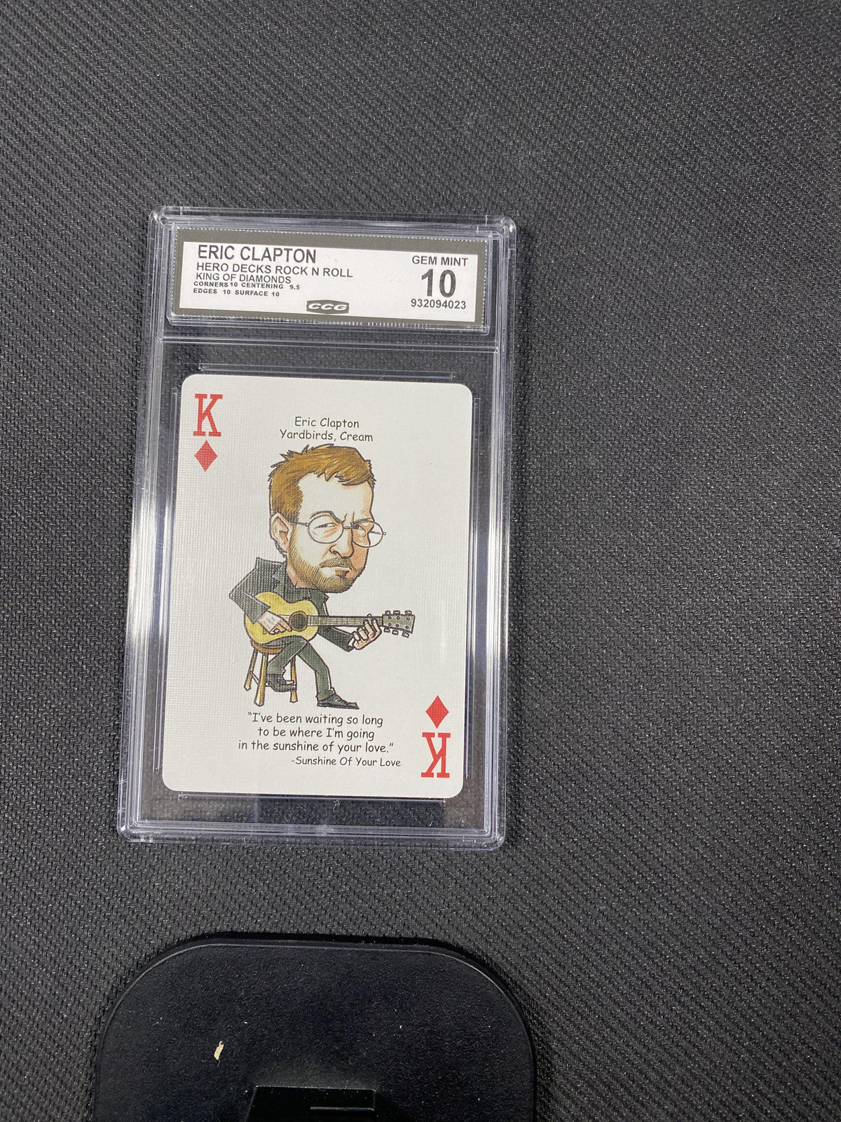 Eric Clapton 2022 Hero Decks Rock N' Roll King of Diamonds CCG 10 RC