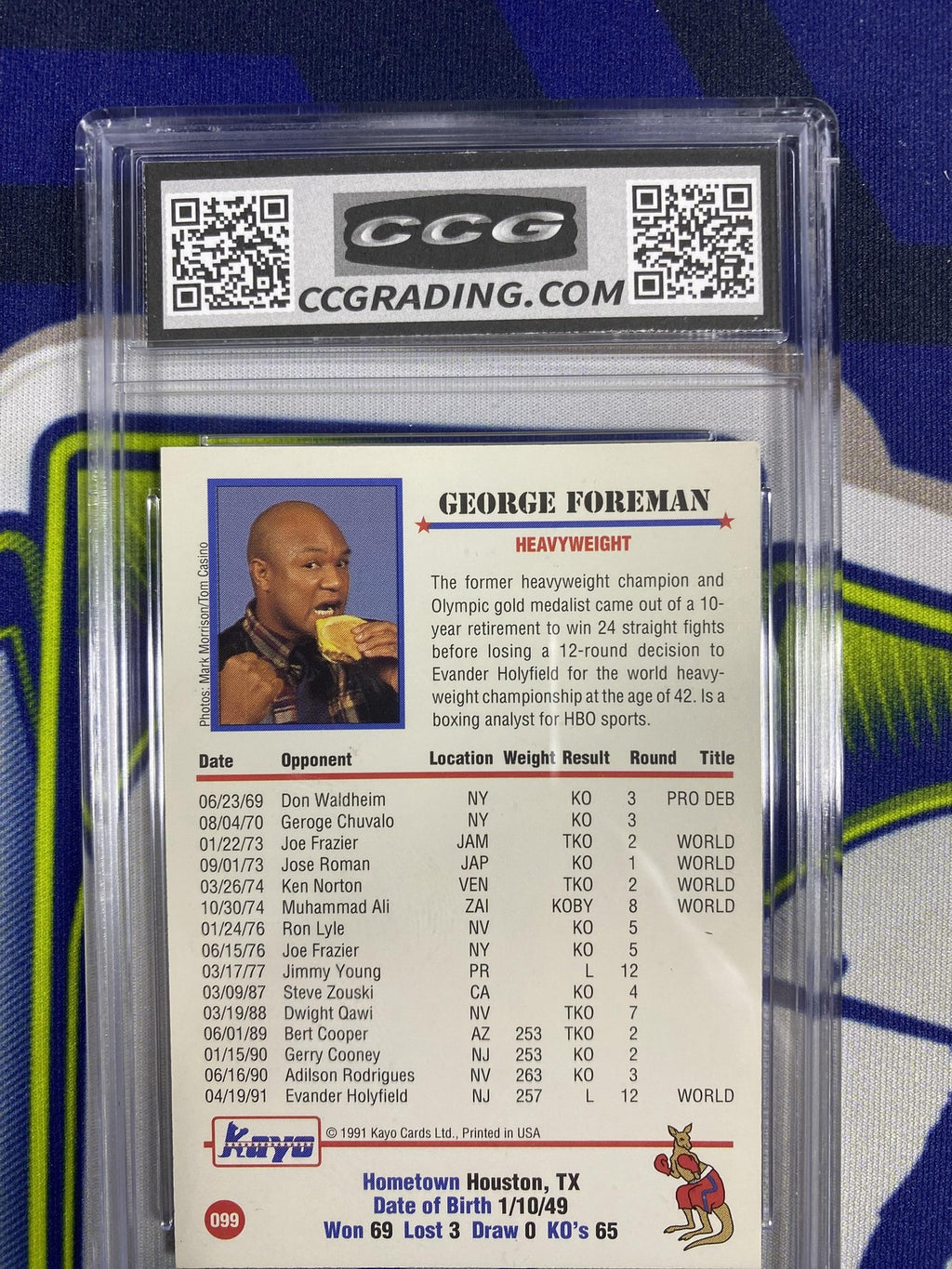 George Foreman 1991 Kayo Heavyweight 99 CCG 9.5 RC