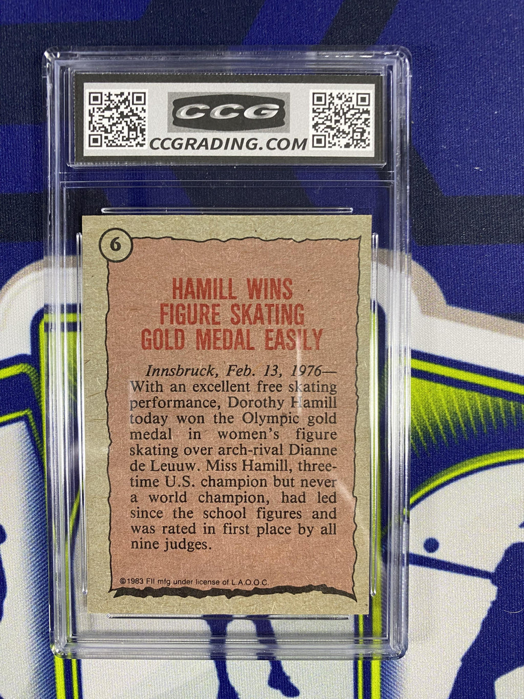 Dorothy Hamill 1983 Fii Greatest Olympians 6 CCG 10 RC