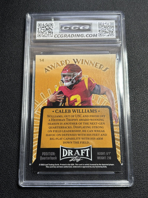 2023 Rookie Heisman Trophy Winner Leaf Draft Award Winner CCG 10