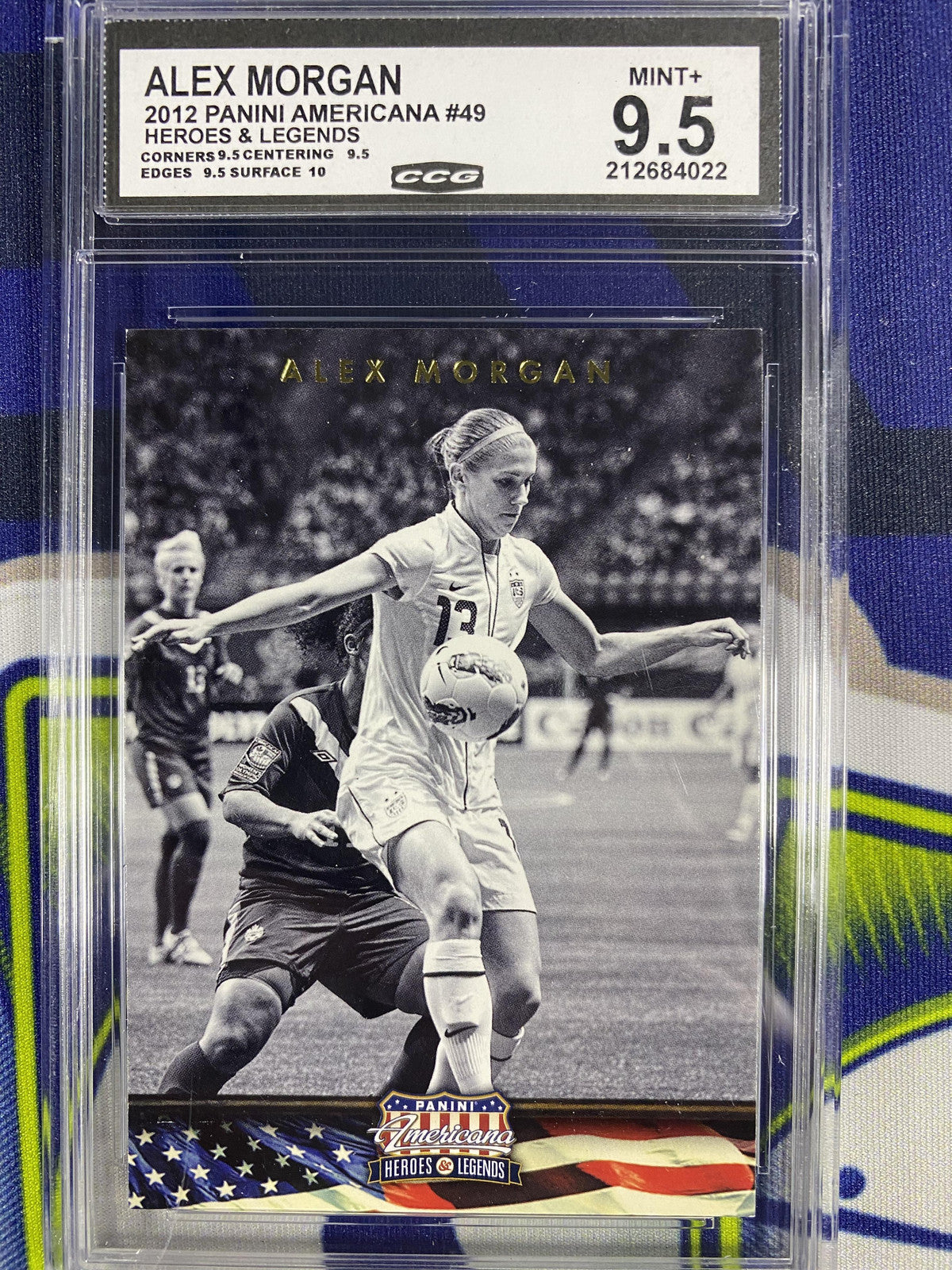 Alex Morgan 2012 Panini Americana 49 Heroes & Legends CCG 9.5 RC