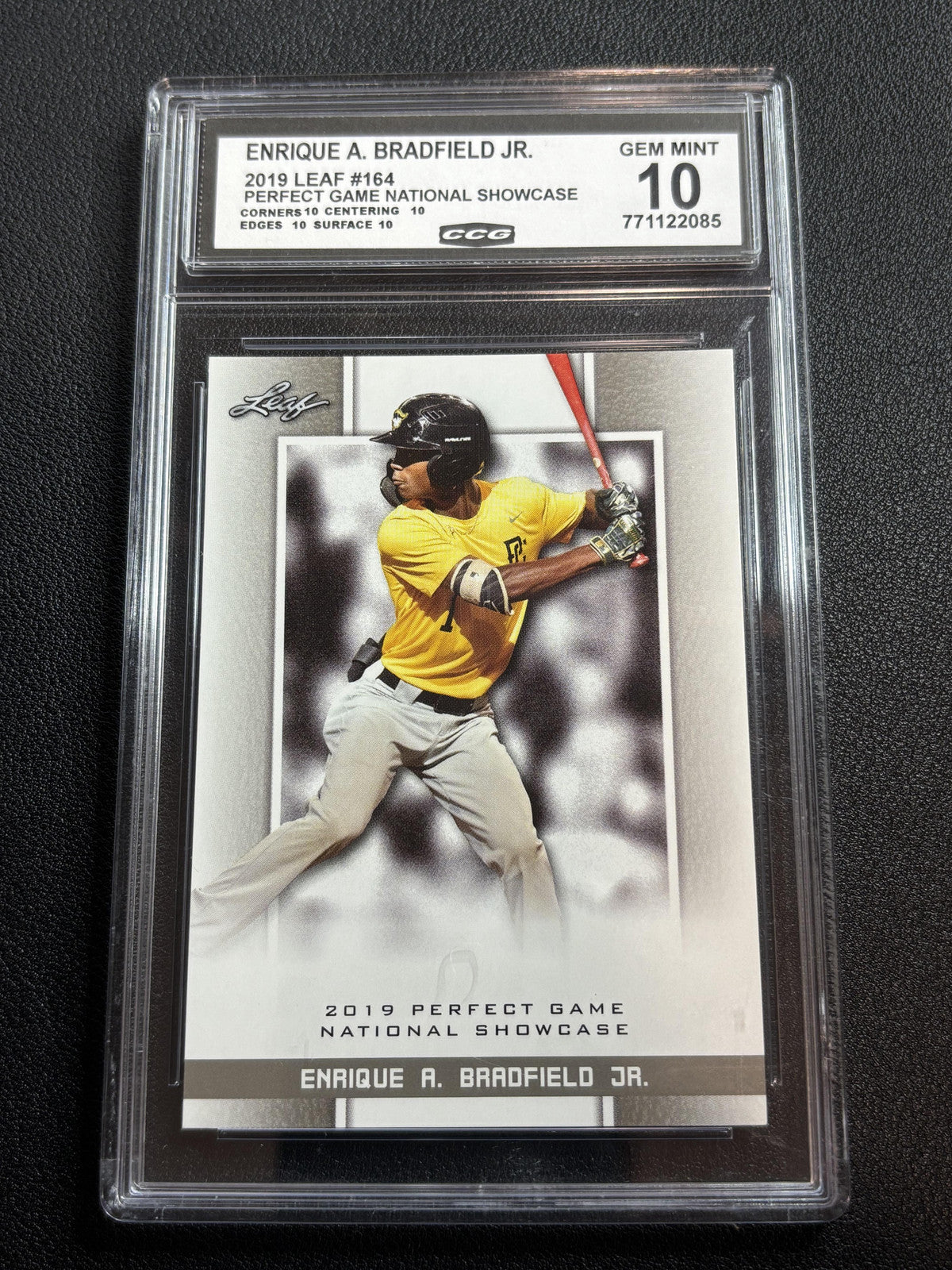 Enrique Bradfield Jr. Leaf Perfect Game CCG 10