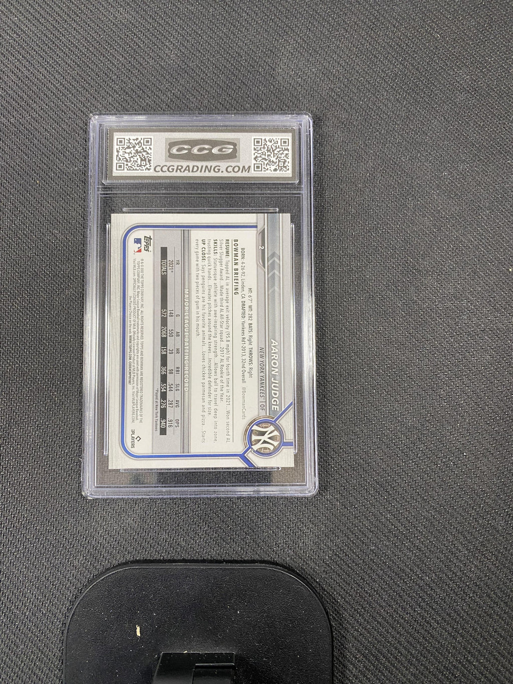 Aaron Judge 2022 Topps Bowman 2 CCG 9.5 RC