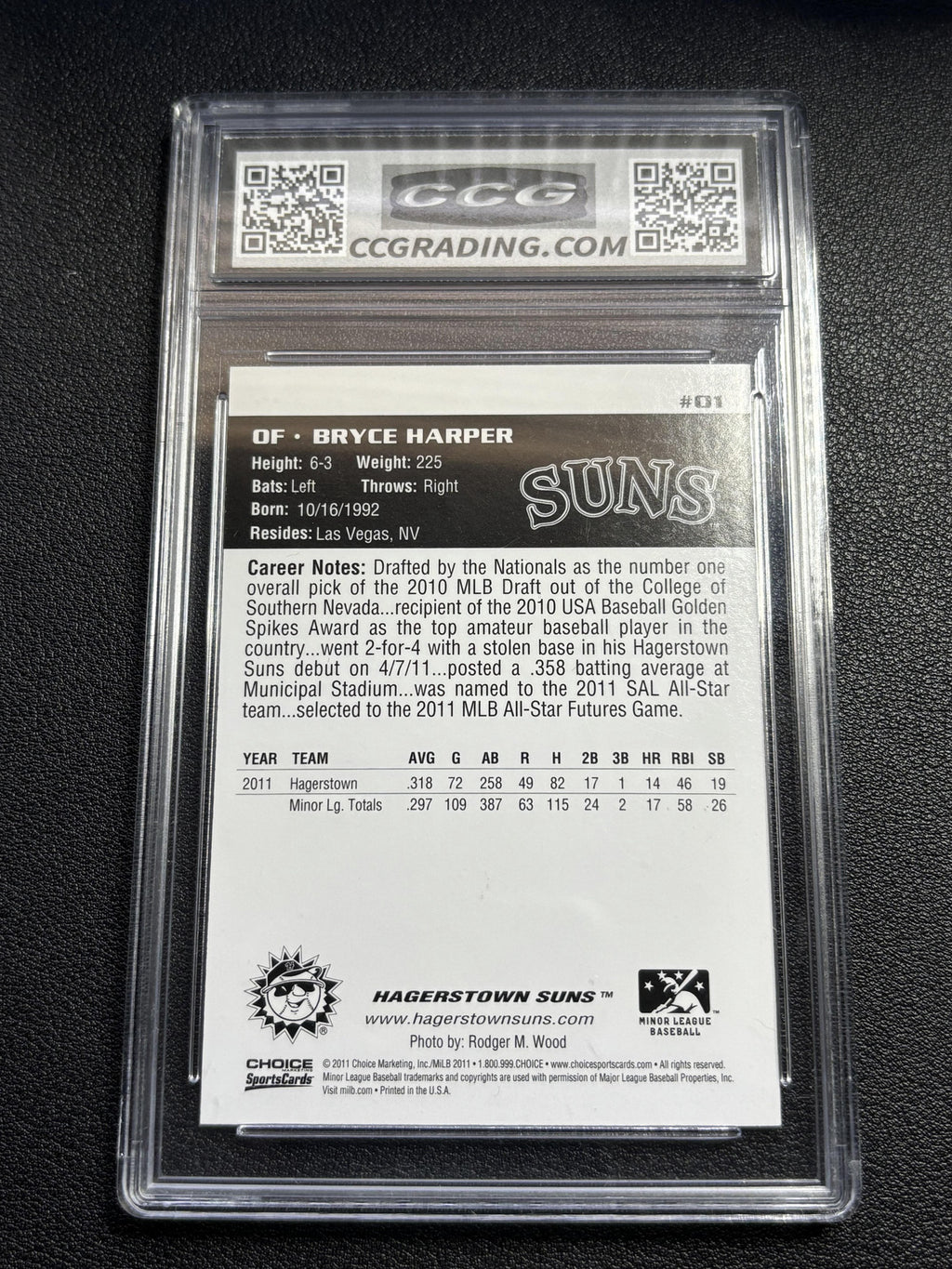 Bryce Harper 2011 Choice Marketing Legends CCG 10