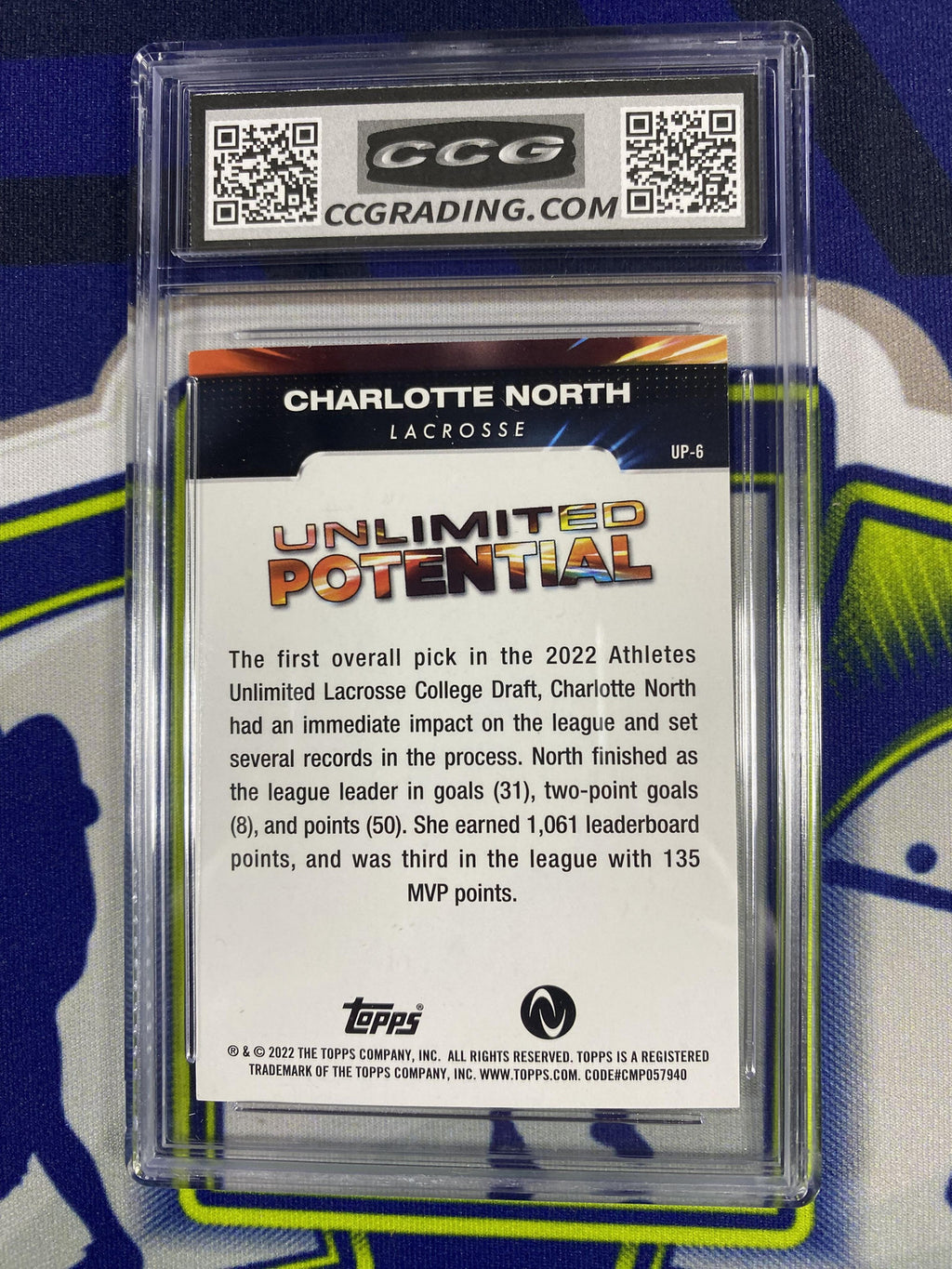 Charlotte North 2022 Topps Athletes Unlimited UP6 CCG 10 RC