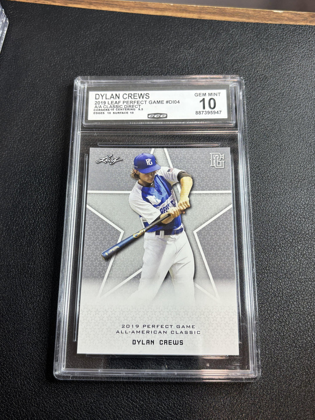 Dylan Crews 2019 Leaf Perfect Game CCG 10