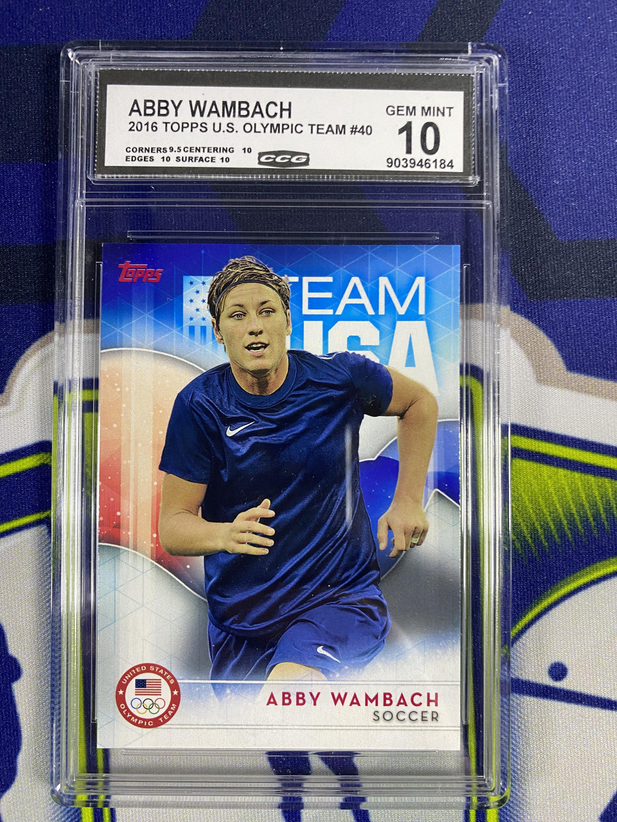 Abby Wambach 2016 Topps US Olympic Team 40 CCG 10 RC