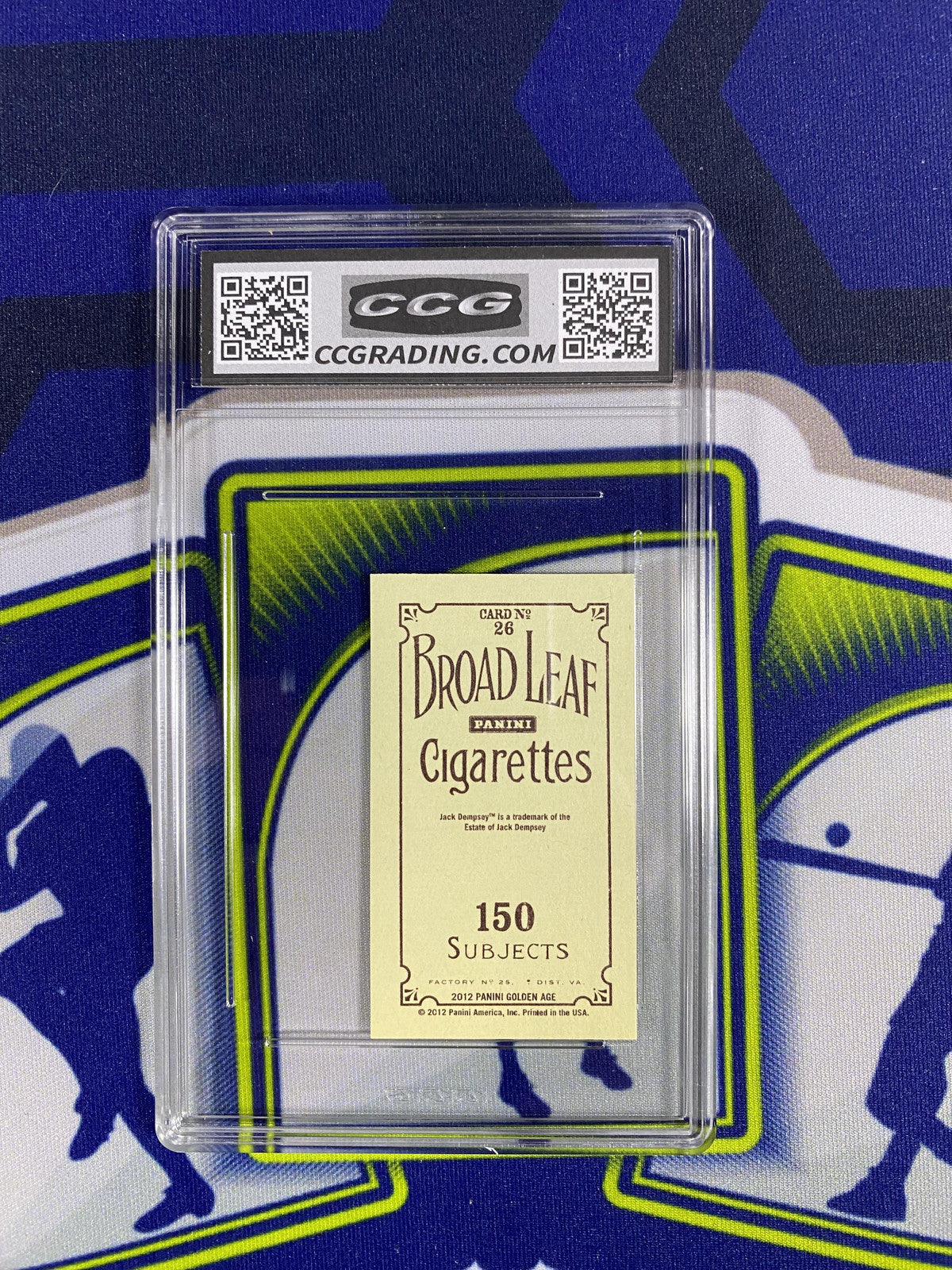 Jack Dempsey 2012 Panini Golden Age 26 CCG 10 RC