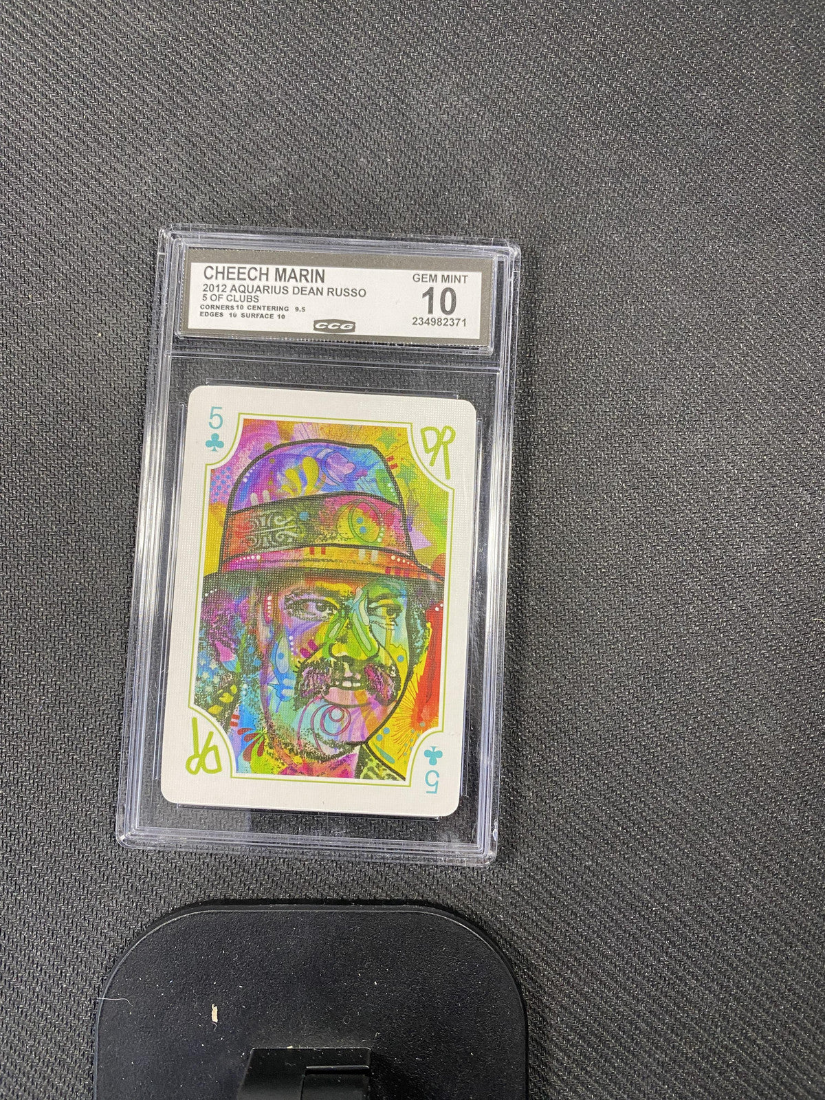 Cheech Marin 2012 Aquaris 5 of Clubs CCG 10 RC