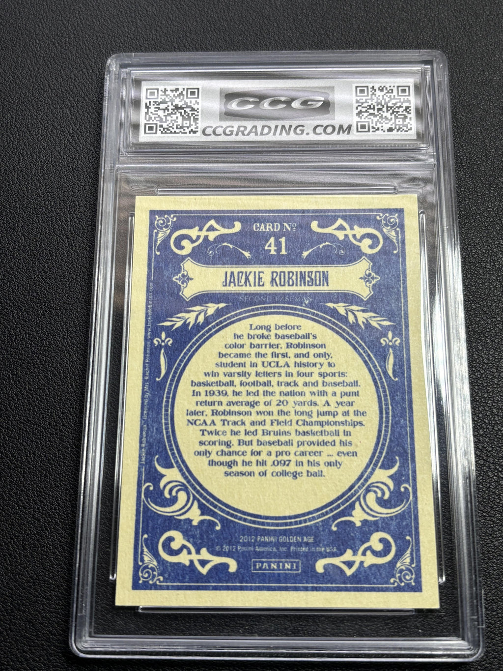 Jackie Robinson 2012 Panini Golden Age CCG 9.5