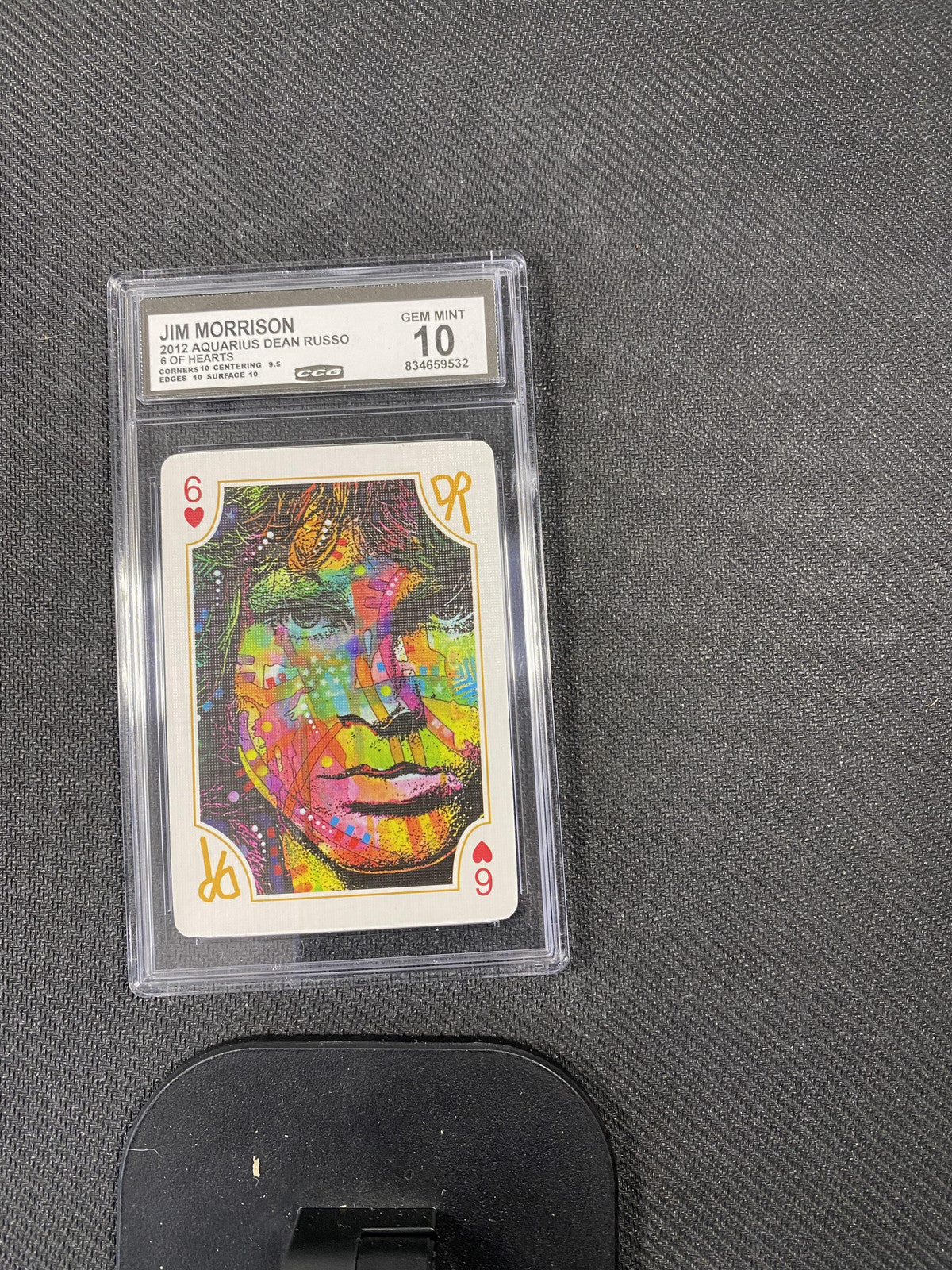 Jim Morrison 2012 Aquaris 6 of Hearts CCG 10 RC