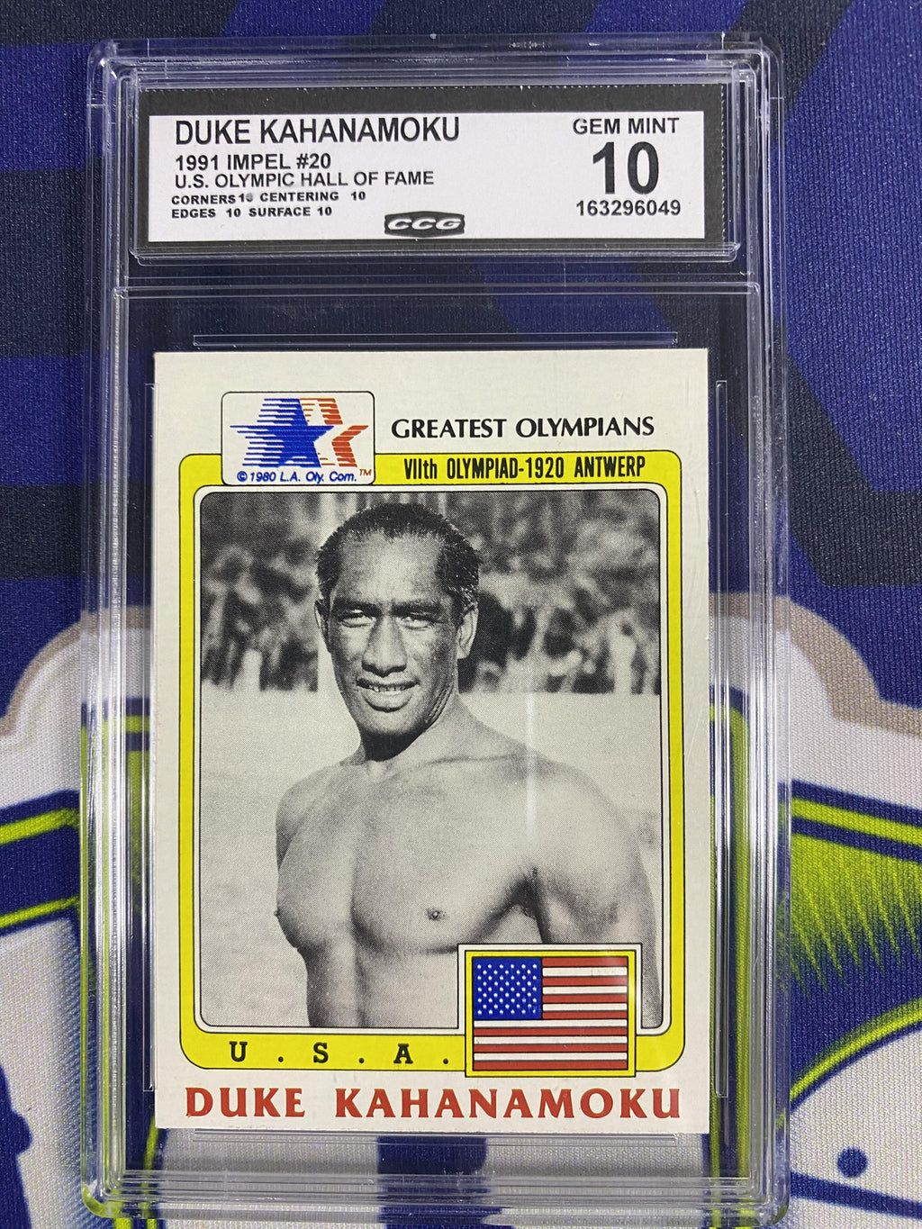Duke Kahanamoku 1991 Impel US Olympic HOF 20 CCG 10 RC