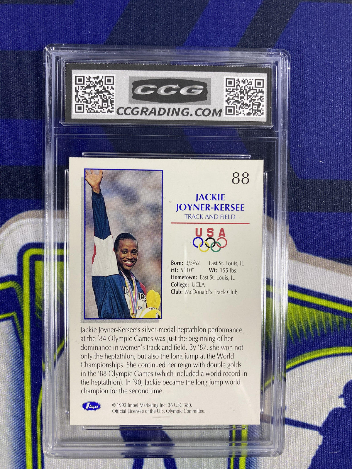 Jackie Joyner-Kersee 1992 Impel Olympicards 88 CCG 9 RC