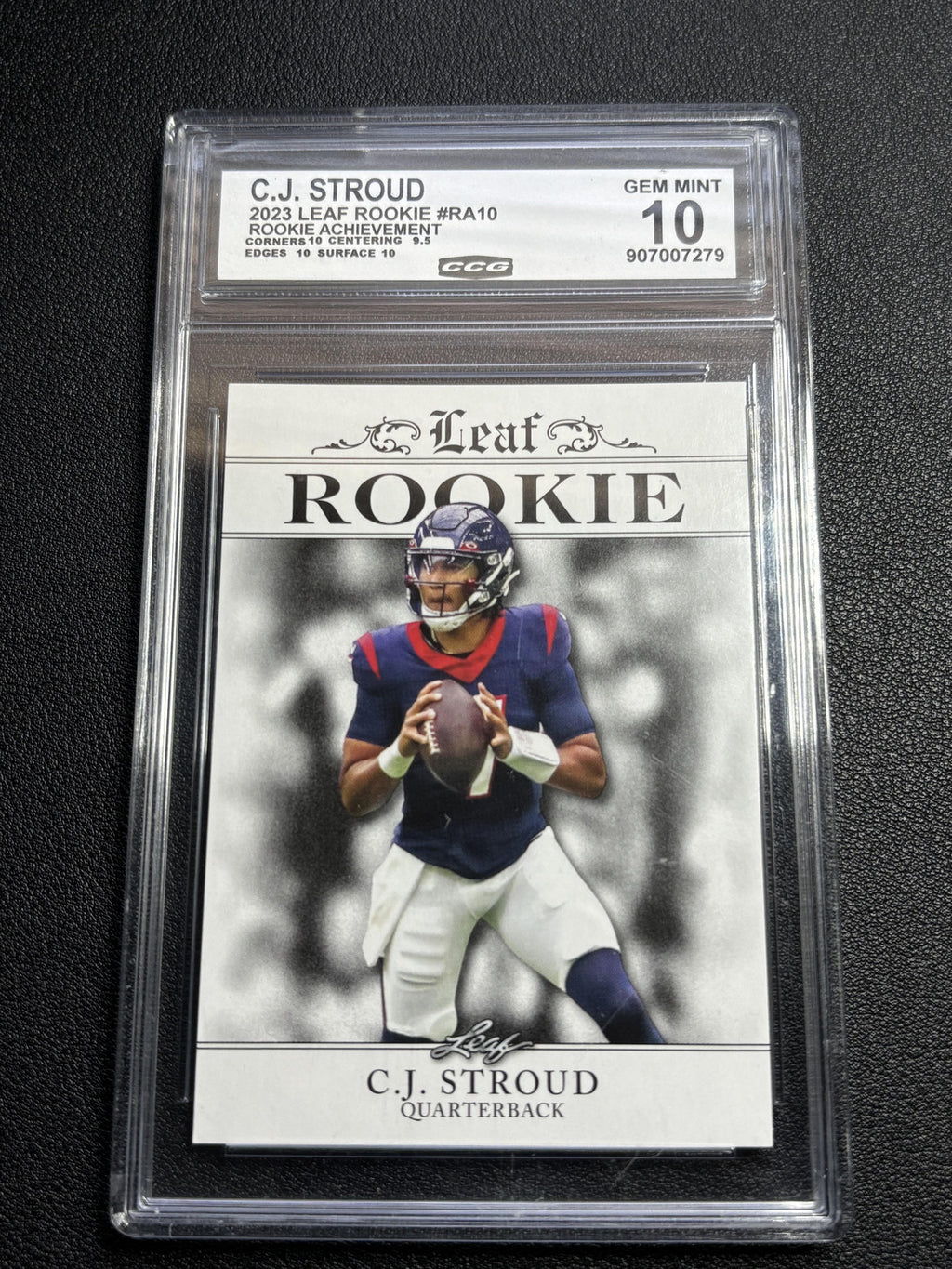 C.J. Stroud 2023 Leaf Rookie Achievement CCG 10