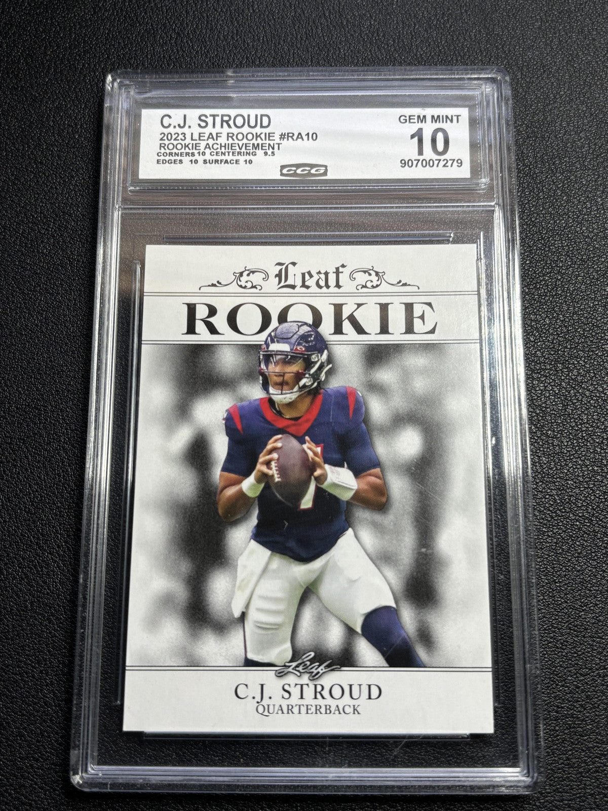 C.J. Stroud 2023 Leaf Rookie Achievement CCG 10