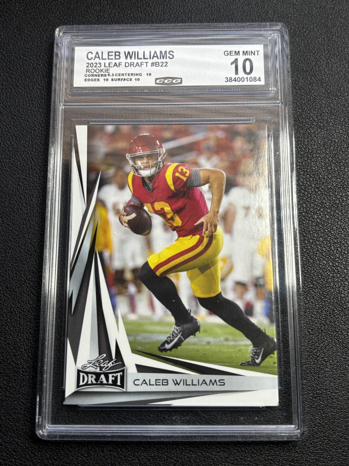 Caleb Williams 2023 Leaf Draft Rookie CCG 10