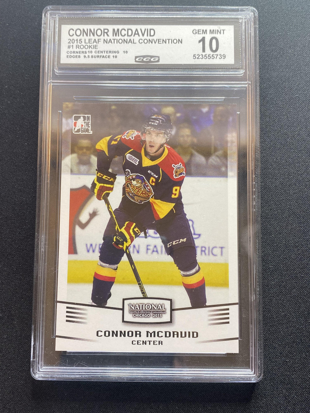Connor McDavid 2015 Leaf National Convention 1 Rookie CCG 10 RC