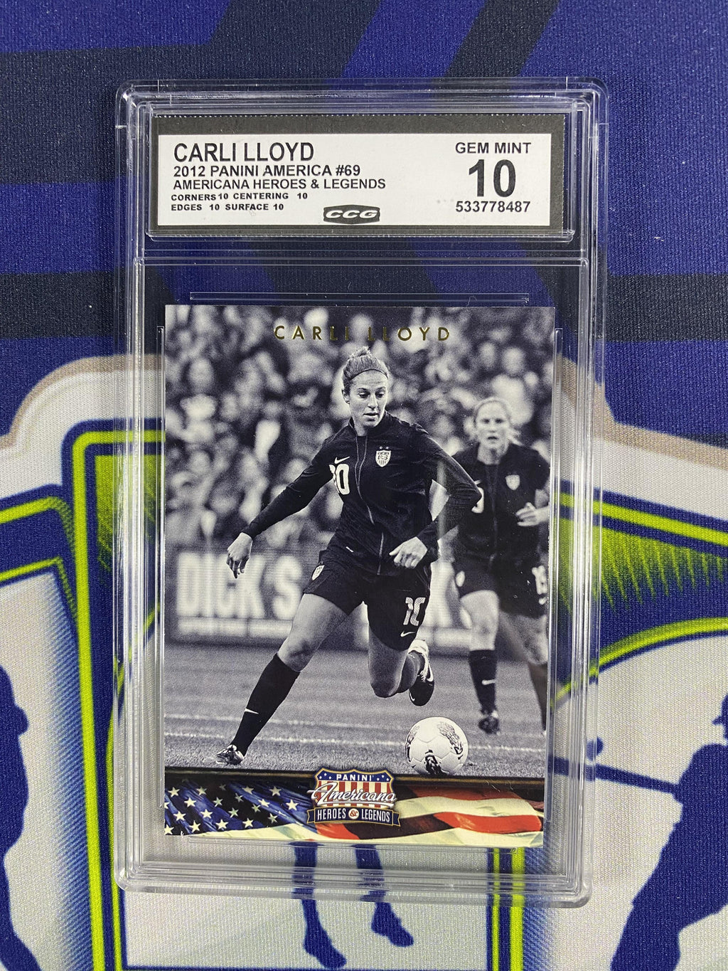 Carli Lloyd 2012 Panini America 69 Heroes & Legends CCG 10 RC