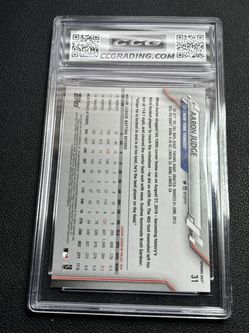 Aaron Judge 2020 Topps Opening Day CCG 10