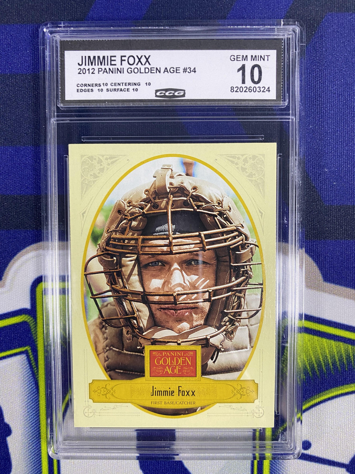 Jimmie Foxx 2012 Panini Golden Age 34 CCG 10 RC