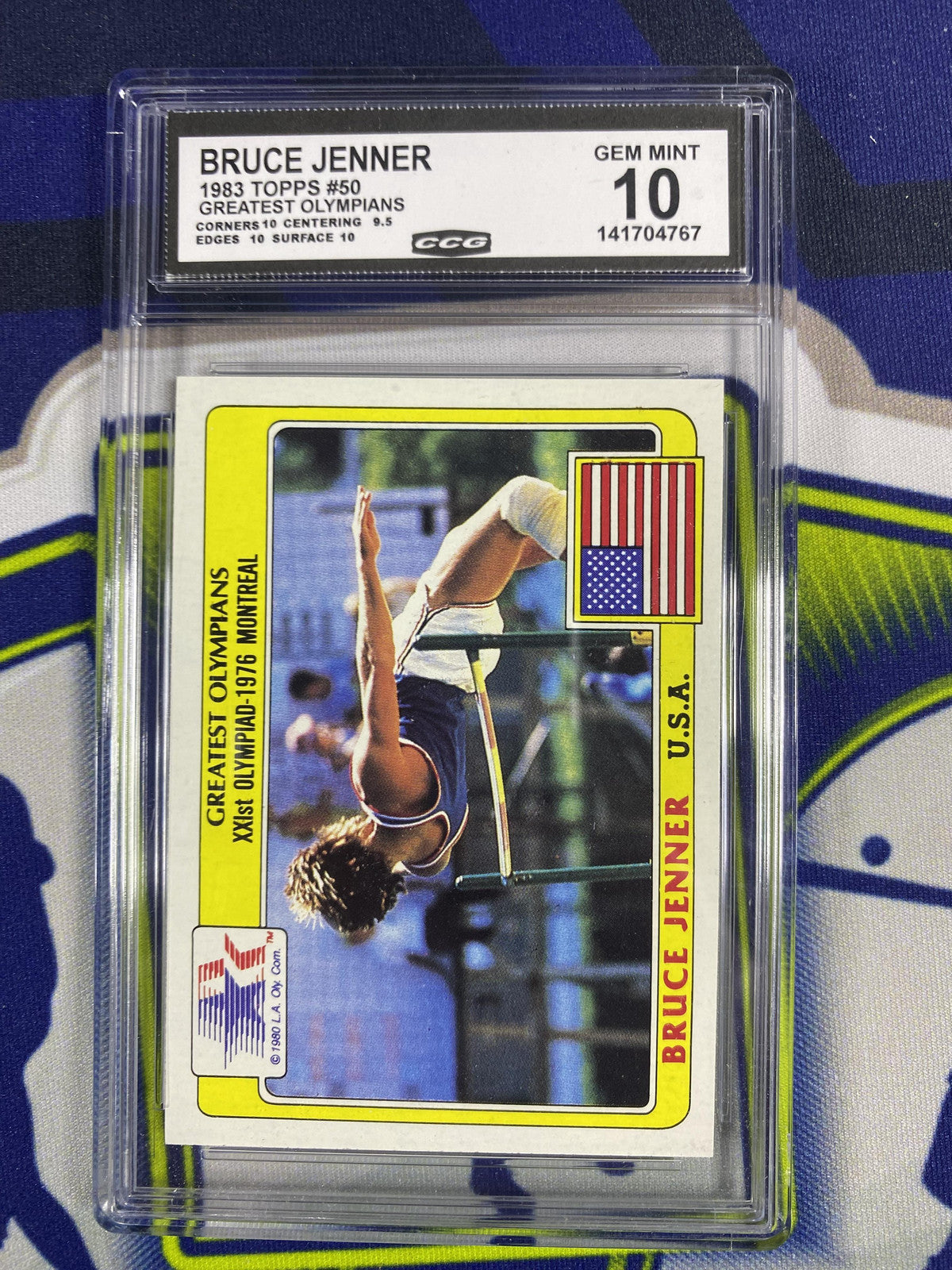 Bruce Jenner 1983 Topps Greatest Olympians 50 CCG 10 RC