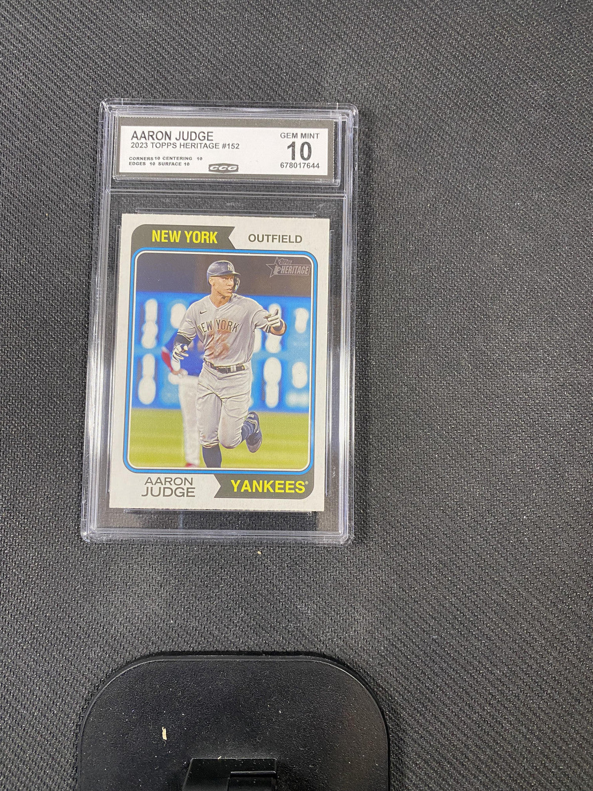 Aaron Judge 2023 Topps Heritage 152 CCG 10 RC