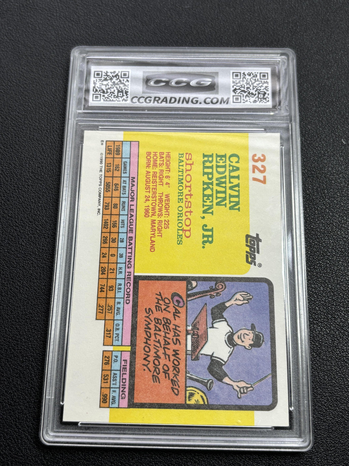 Cal Ripken 1990 Topps Big CCG 10