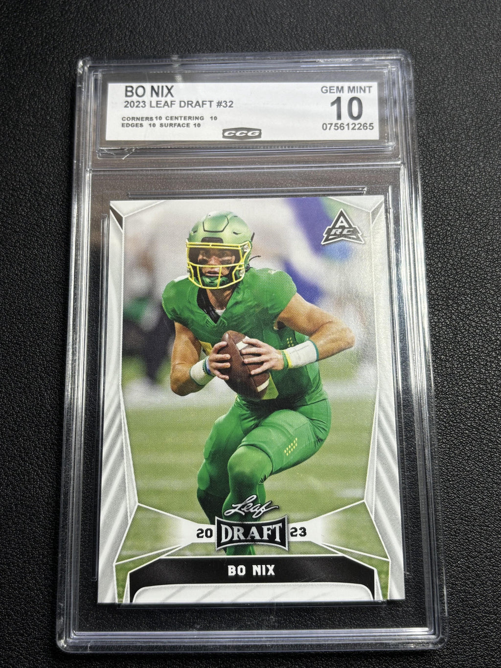 Bo Nix 2023 Leaf Draft CCG 10