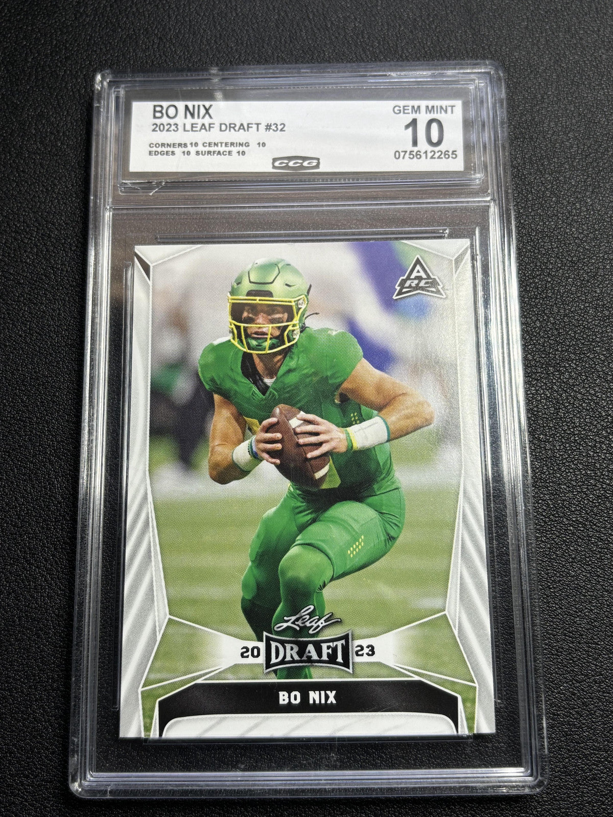 Bo Nix 2023 Leaf Draft CCG 10