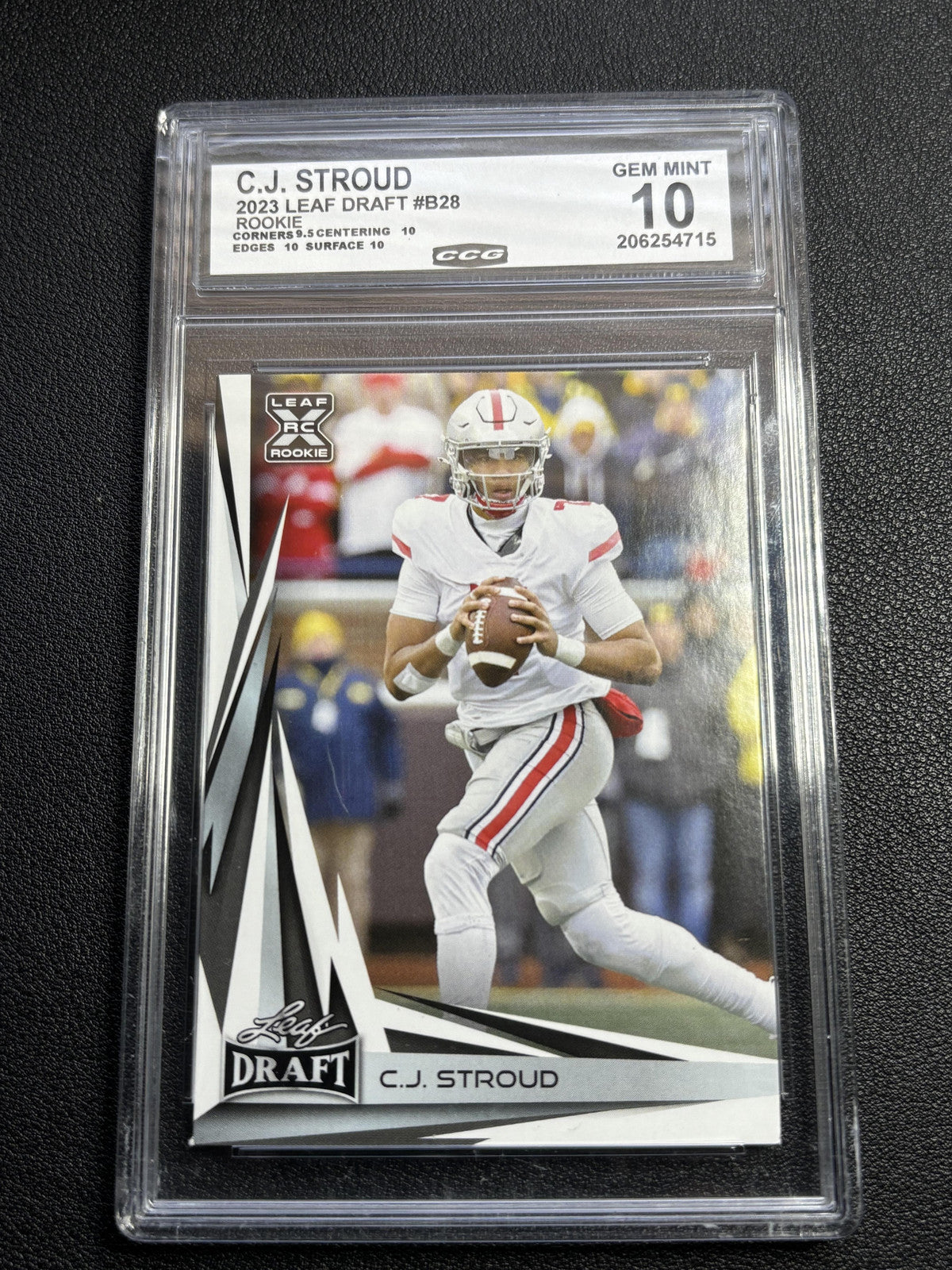 C.J. Stroud 2023 Leaf Draft Rookie CCG 10