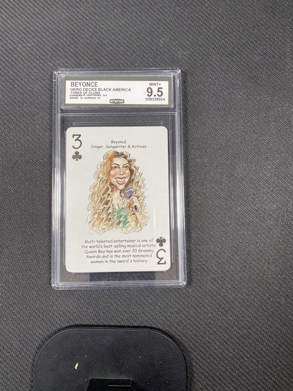 Beyonce 2022 Hero Decks Black America Three of Spades CCG 9.5 RC