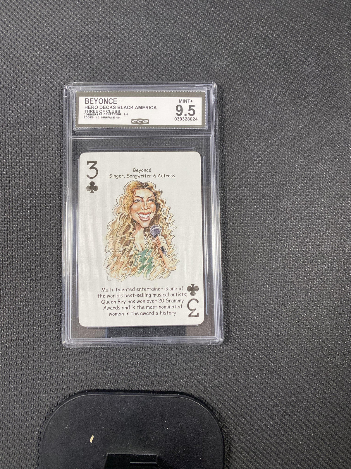 Beyonce 2022 Hero Decks Black America Three of Spades CCG 9.5 RC