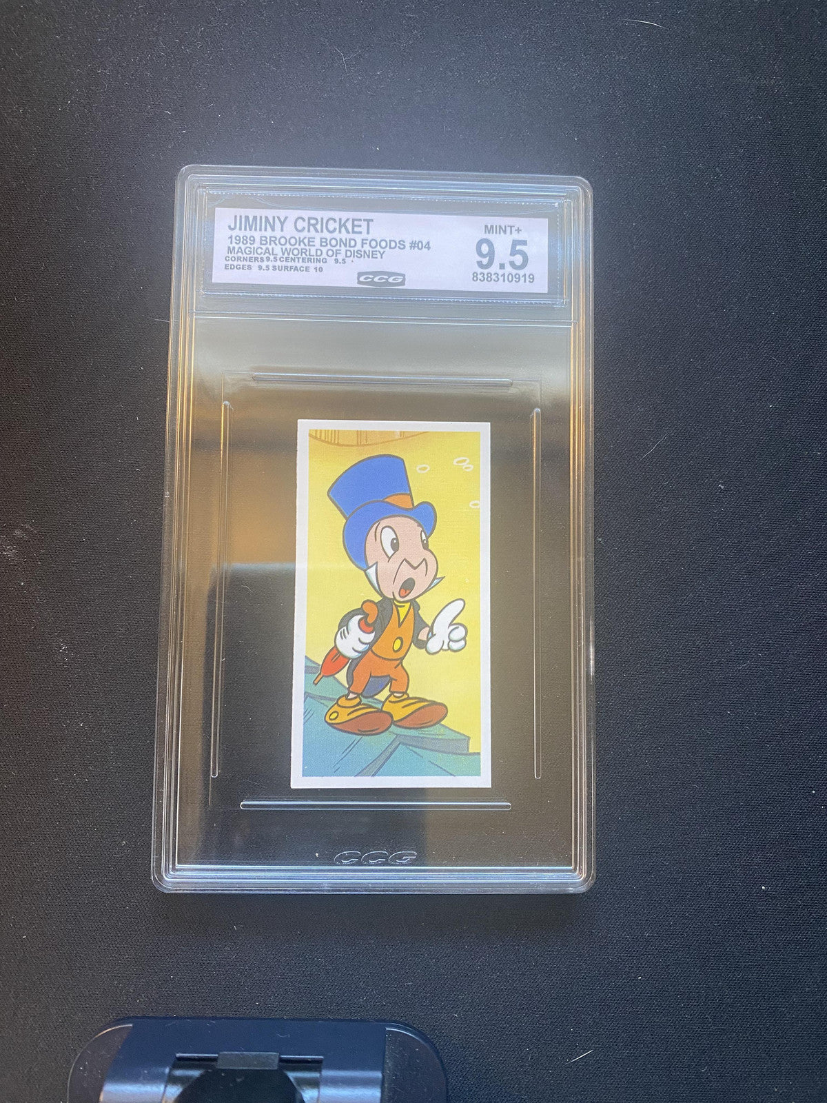 Jiminy Cricket 1989 Brooke Bond Foods Magical World of Disney 4 CCG 9.5 RC