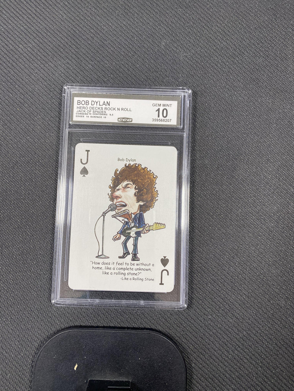 Bob Dylan 2022 Hero Decks Rock N' Roll Jack of Spades CCG 10 RC