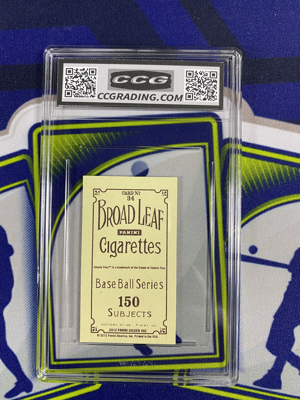 Jimmie Foxx 2012 Panini Golden Age 34 CCG 10 RC