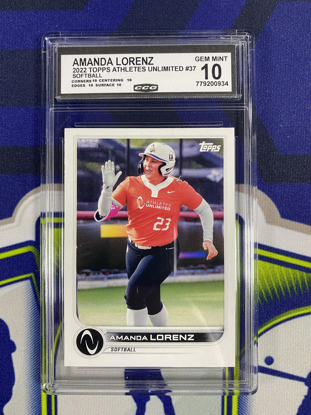Amanda Lorenz 2022 Topps Athletes Unlimited 37 CCG 10 RC