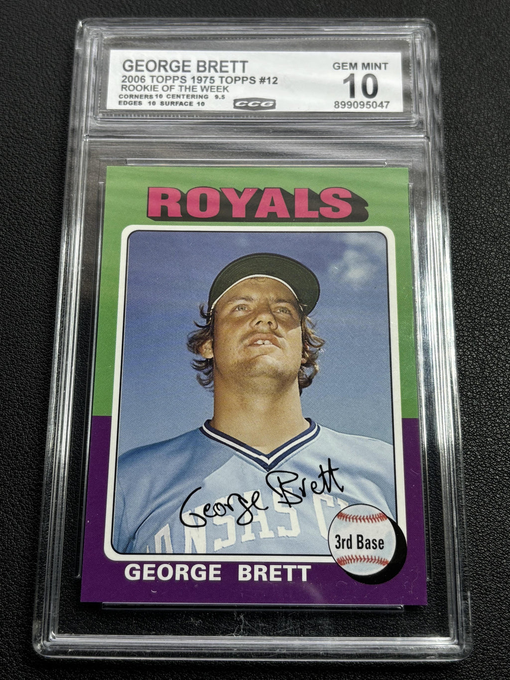 George Brett 2006 Topps Rookie of the Week CCG 10