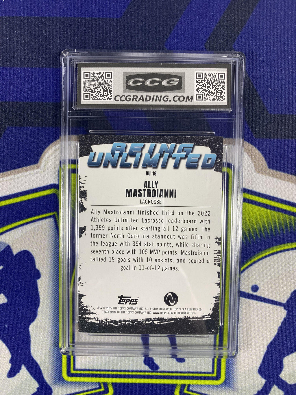 Ally Mastrioanni 2022 Topps Athletes Unlimited BU18 CCG 10 RC